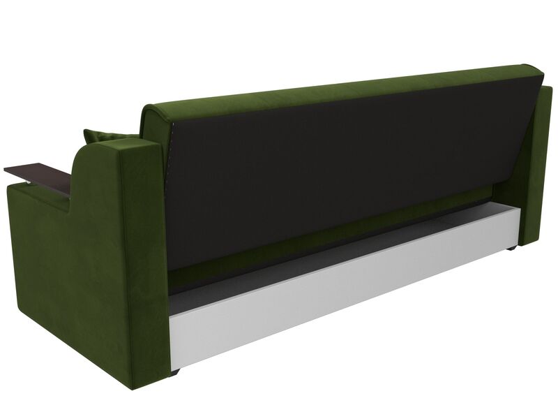 Диван-книжка Сенатор, Микровельвет, Зеленый