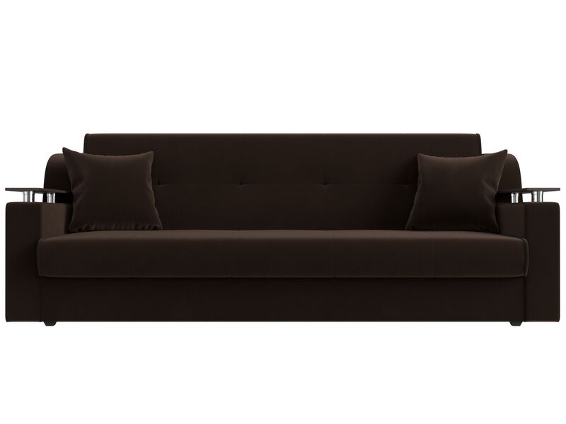 Диван-книжка Сенатор, Микровельвет, Коричневый