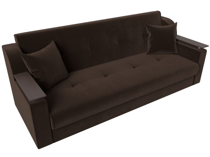 Диван-книжка Сенатор, Микровельвет, Коричневый