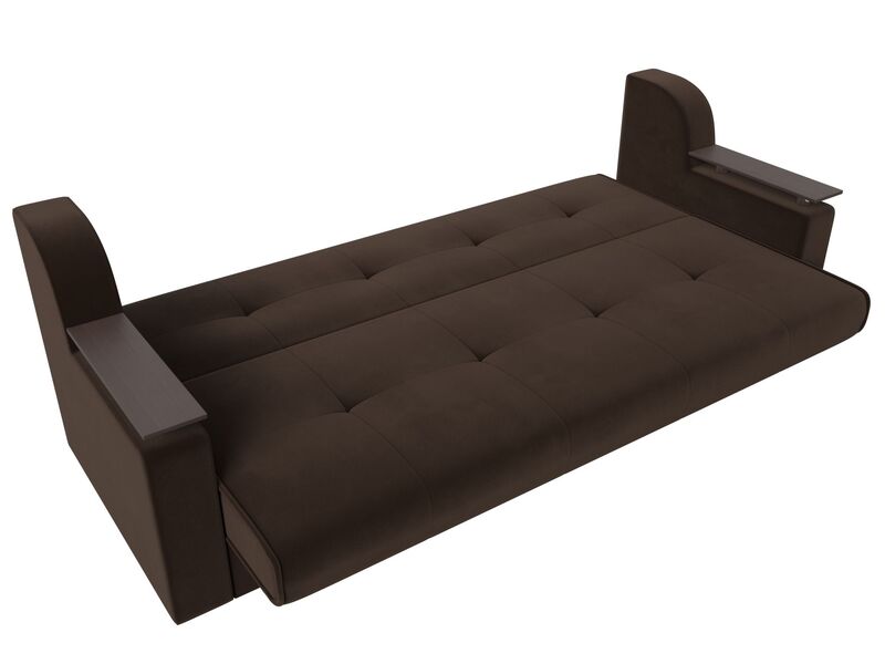 Диван-книжка Сенатор, Микровельвет, Коричневый