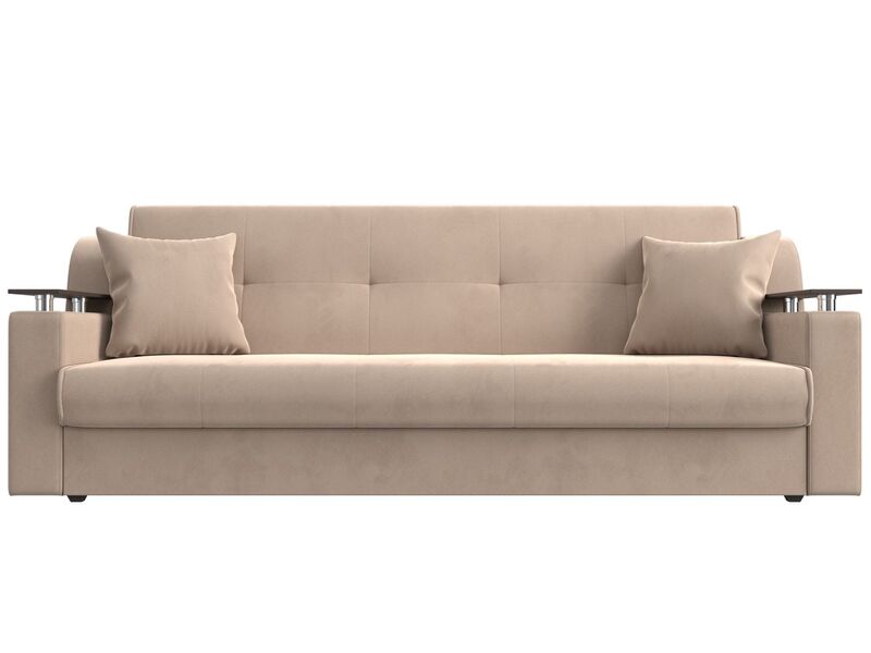 Диван-книжка Сенатор, Велюр, SEVEN 729 бежевый