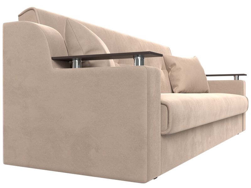 Диван-книжка Сенатор, Велюр, SEVEN 729 бежевый