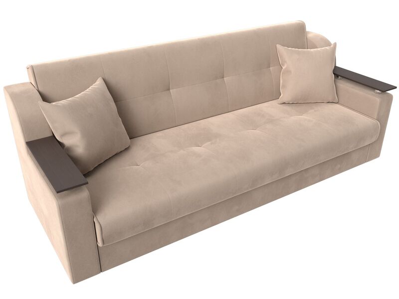 Диван-книжка Сенатор, Велюр, SEVEN 729 бежевый