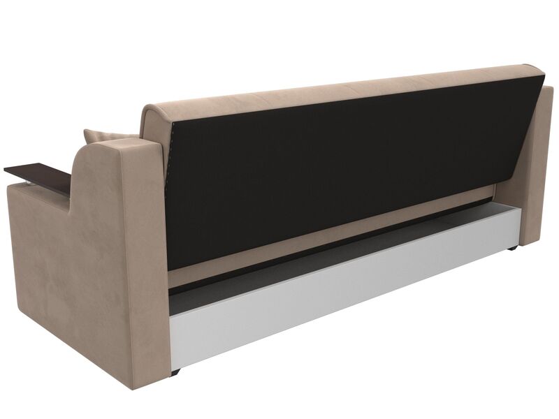 Диван-книжка Сенатор, Велюр, SEVEN 729 бежевый