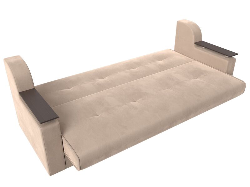 Диван-книжка Сенатор, Велюр, SEVEN 729 бежевый