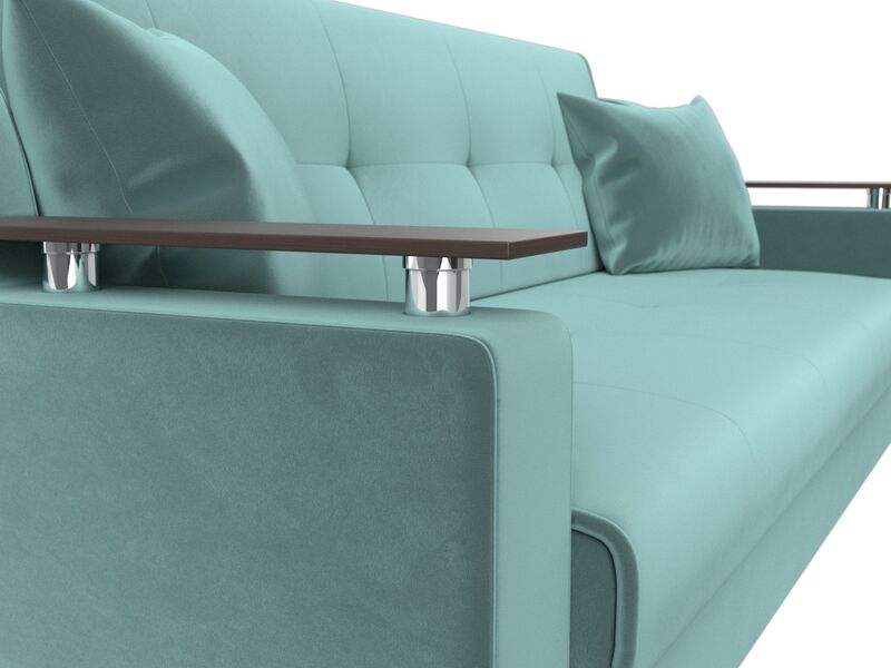 Диван-книжка Сенатор, Велюр, SEVEN 113 бирюзовый