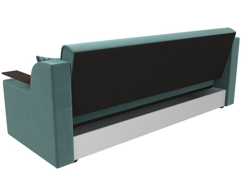 Диван-книжка Сенатор, Велюр, SEVEN 113 бирюзовый