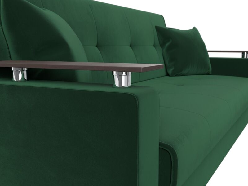 Диван-книжка Сенатор, Велюр, SEVEN 626 зеленый