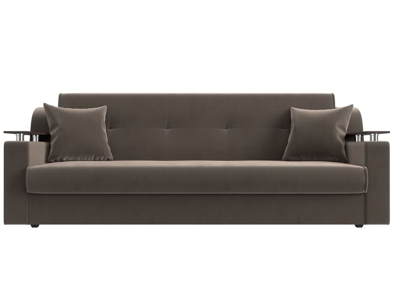 Диван-книжка Сенатор, Велюр, SEVEN 727 коричневый