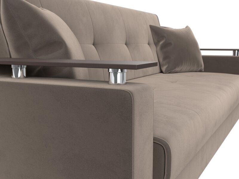 Диван-книжка Сенатор, Велюр, SEVEN 727 коричневый