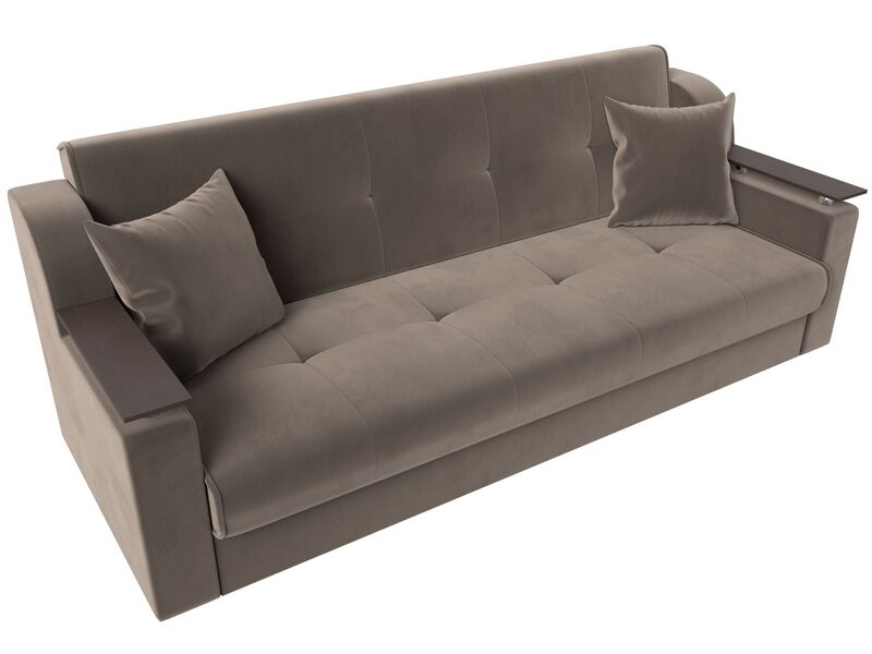 Диван-книжка Сенатор, Велюр, SEVEN 727 коричневый