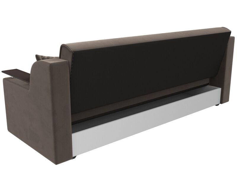 Диван-книжка Сенатор, Велюр, SEVEN 727 коричневый