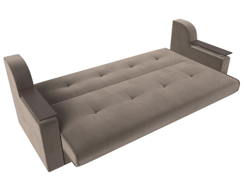 Диван-книжка Сенатор, Велюр, SEVEN 727 коричневый