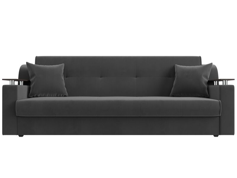 Диван-книжка Сенатор, Велюр, SEVEN 17 серый