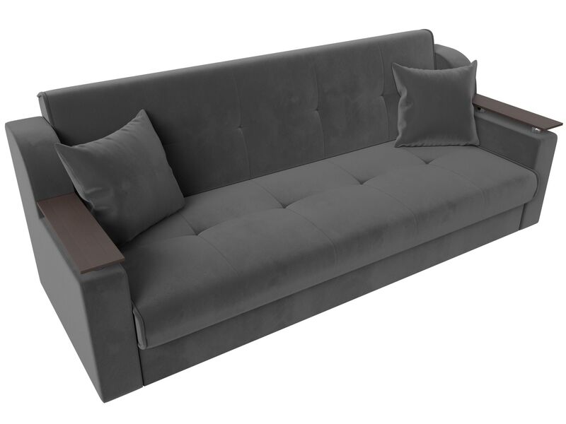 Диван-книжка Сенатор, Велюр, SEVEN 17 серый