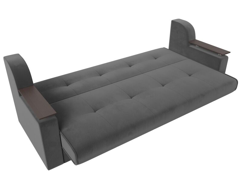 Диван-книжка Сенатор, Велюр, SEVEN 17 серый