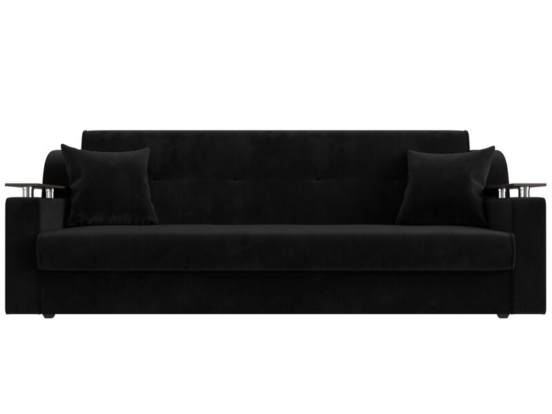 Диван-книжка Сенатор, Велюр, SEVEN 35 черный