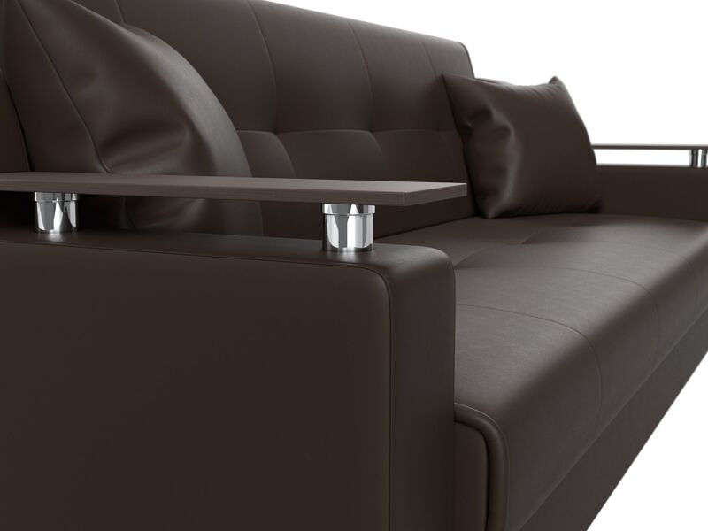 Диван-книжка Сенатор, Экокожа, Коричневый