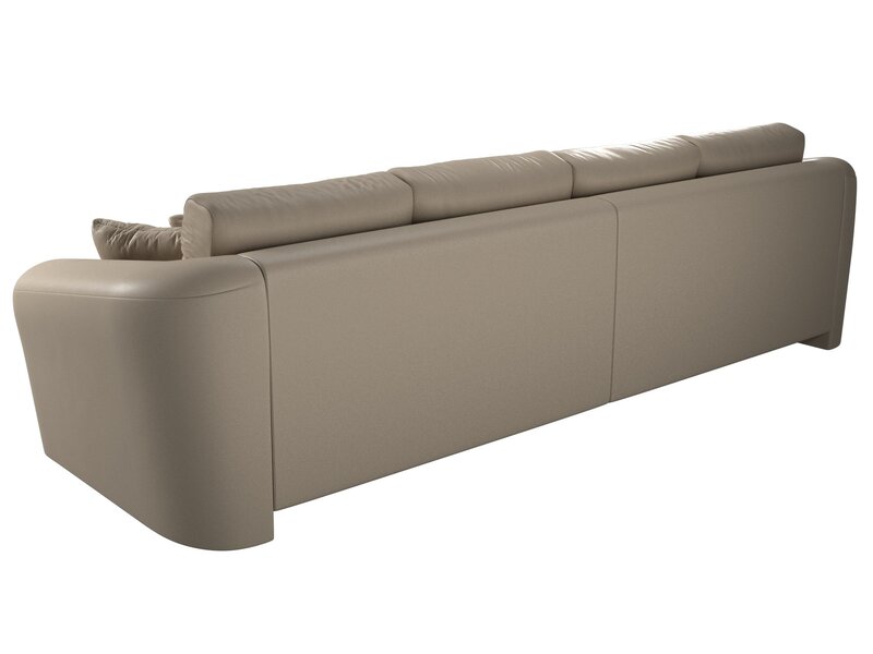 Диван прямой Милтон, Экокожа, Бежевый