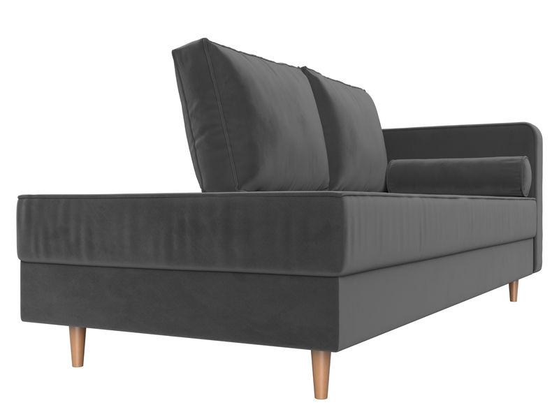 Кушетка Прайм правая, Велюр, SEVEN 17 серый