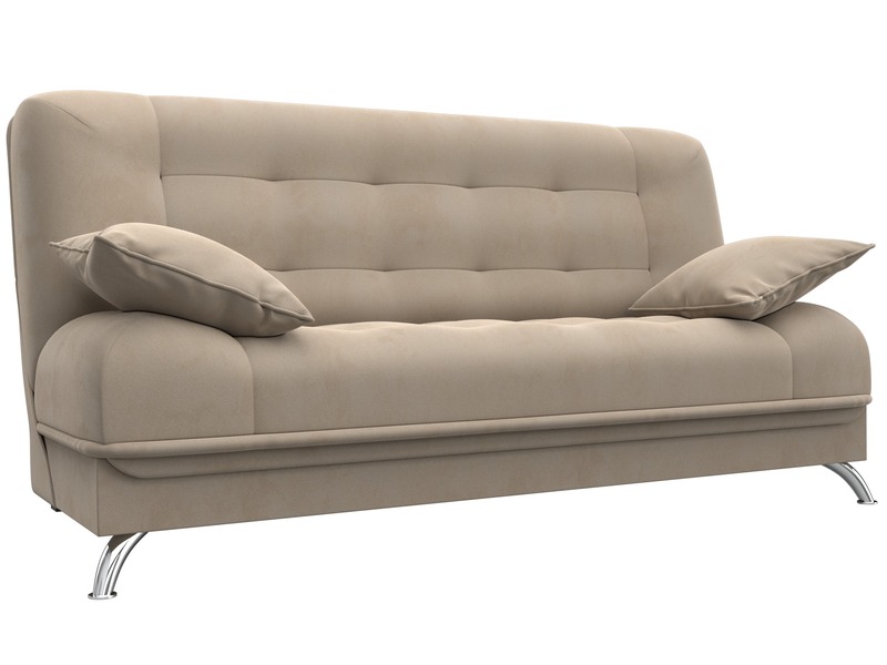 Диван-книжка Анна, Велюр, SEVEN 729 бежевый