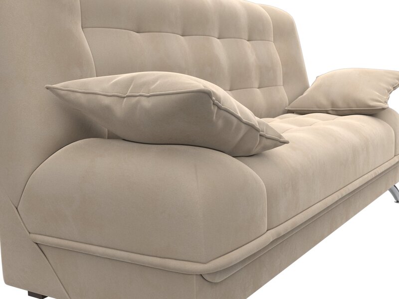 Диван-книжка Анна, Велюр, SEVEN 729 бежевый