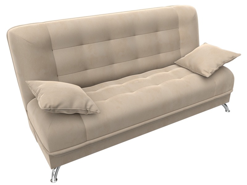 Диван-книжка Анна, Велюр, SEVEN 729 бежевый