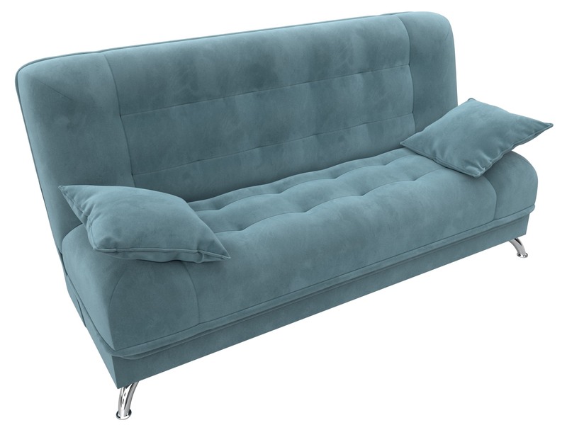 Диван-книжка Анна, Велюр, SEVEN 113 бирюзовый