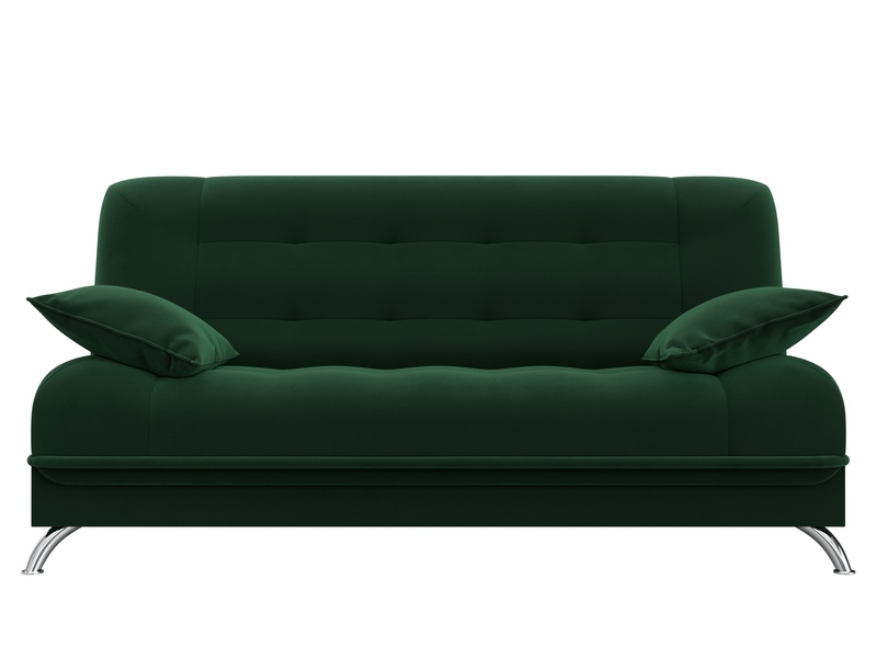 Диван-книжка Анна, Велюр, SEVEN 626 зеленый