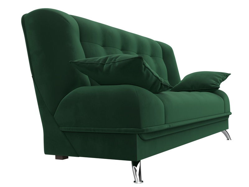 Диван-книжка Анна, Велюр, SEVEN 626 зеленый