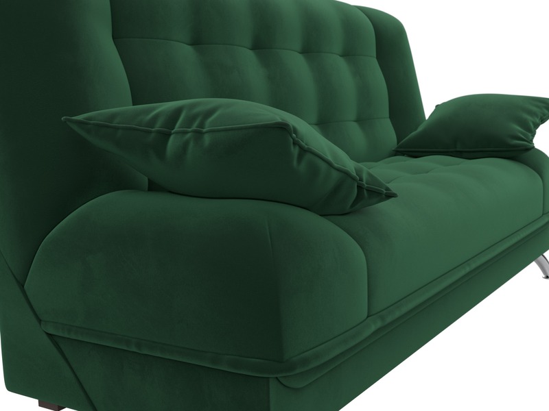 Диван-книжка Анна, Велюр, SEVEN 626 зеленый