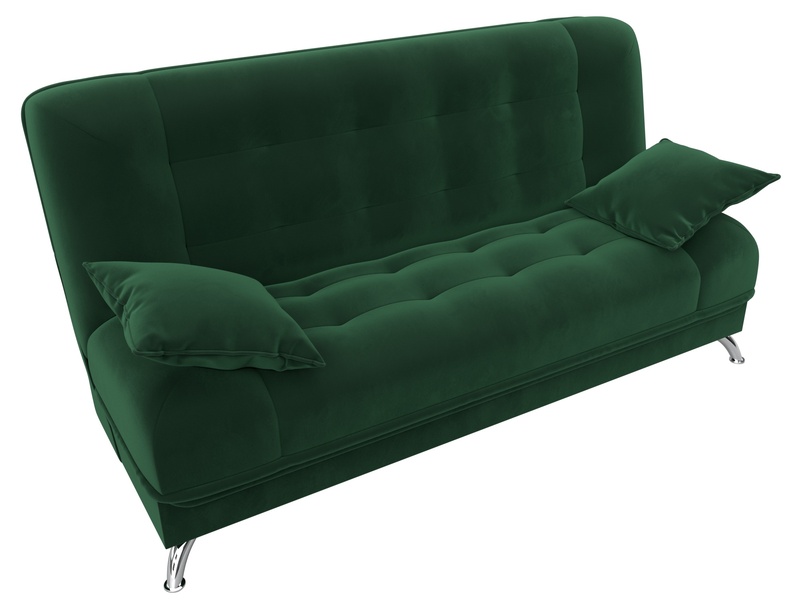 Диван-книжка Анна, Велюр, SEVEN 626 зеленый
