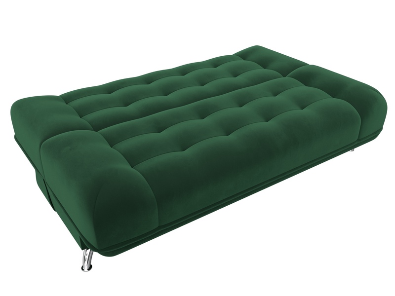 Диван-книжка Анна, Велюр, SEVEN 626 зеленый