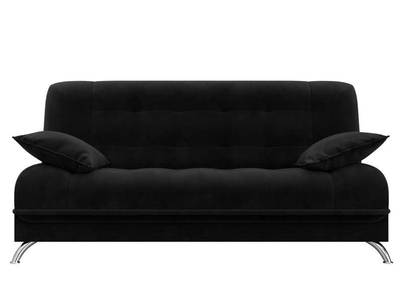 Диван-книжка Анна, Велюр, SEVEN 35 черный