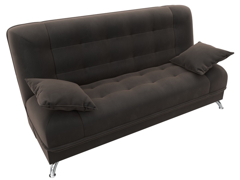 Диван-книжка Анна, Велюр, SEVEN 727 коричневый