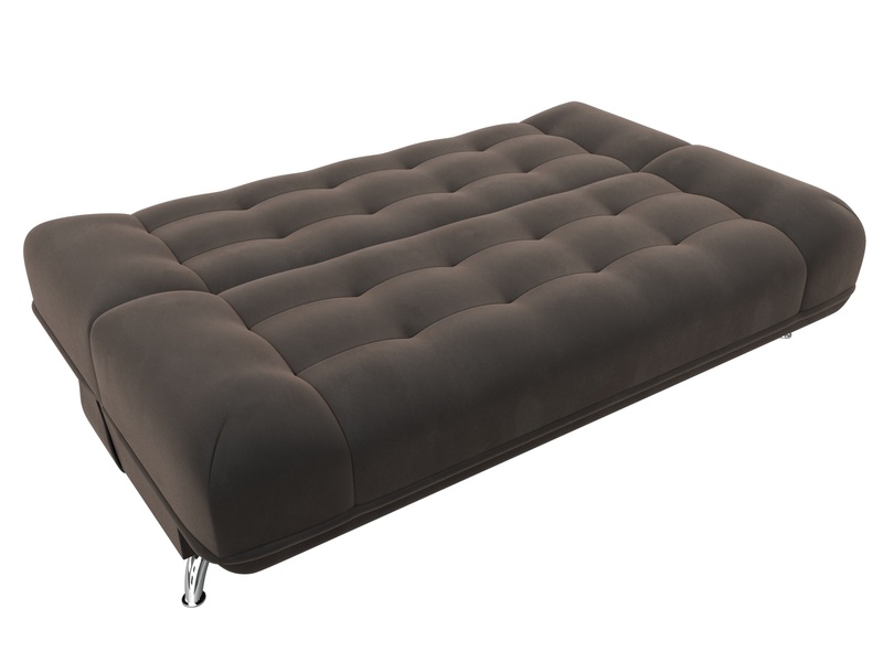 Диван-книжка Анна, Велюр, SEVEN 727 коричневый