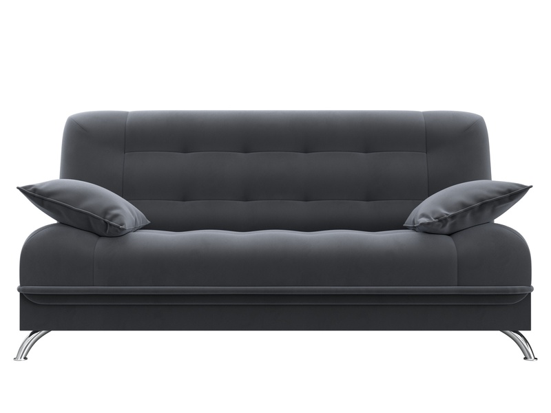 Диван-книжка Анна, Велюр, SEVEN 17 серый