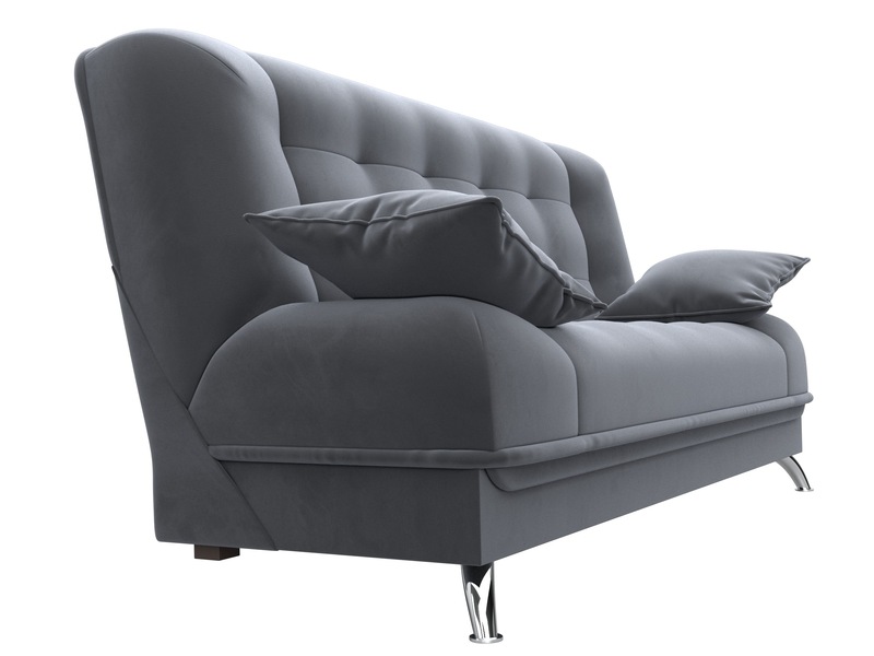 Диван-книжка Анна, Велюр, SEVEN 17 серый