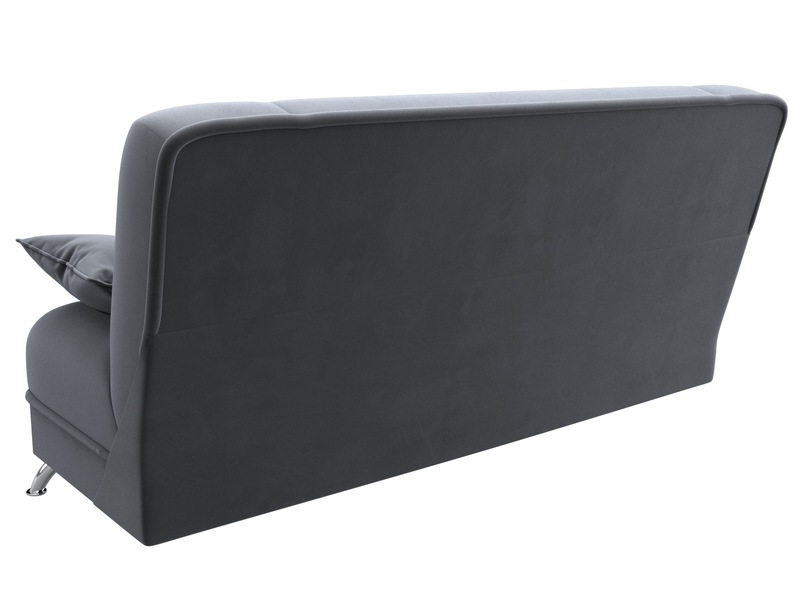 Диван-книжка Анна, Велюр, SEVEN 17 серый