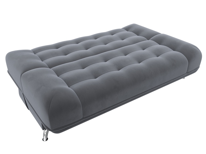 Диван-книжка Анна, Велюр, SEVEN 17 серый