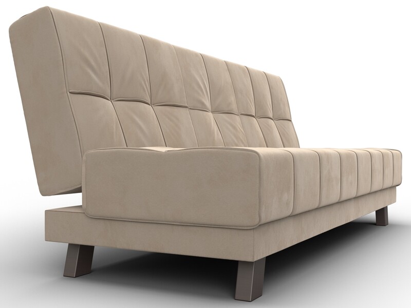 Диван прямой Винсент, Велюр, SEVEN 729 бежевый
