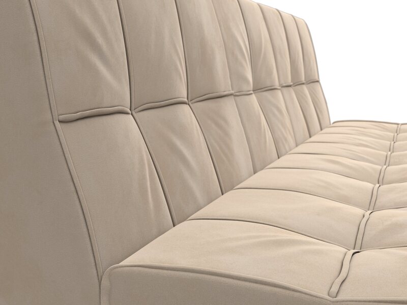 Диван прямой Винсент, Велюр, SEVEN 729 бежевый