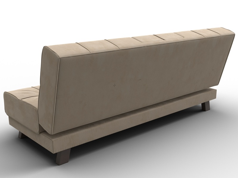 Диван прямой Винсент, Велюр, SEVEN 729 бежевый