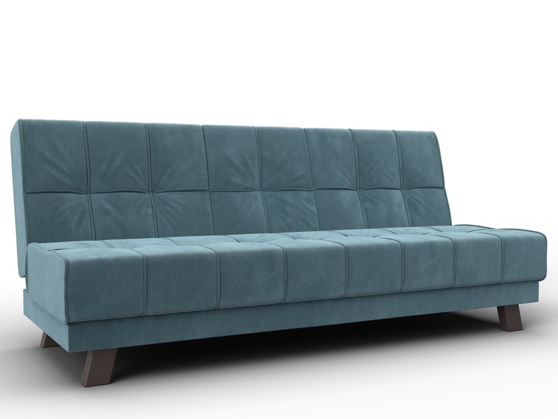 Диван прямой Винсент, Велюр, SEVEN 113 бирюзовый