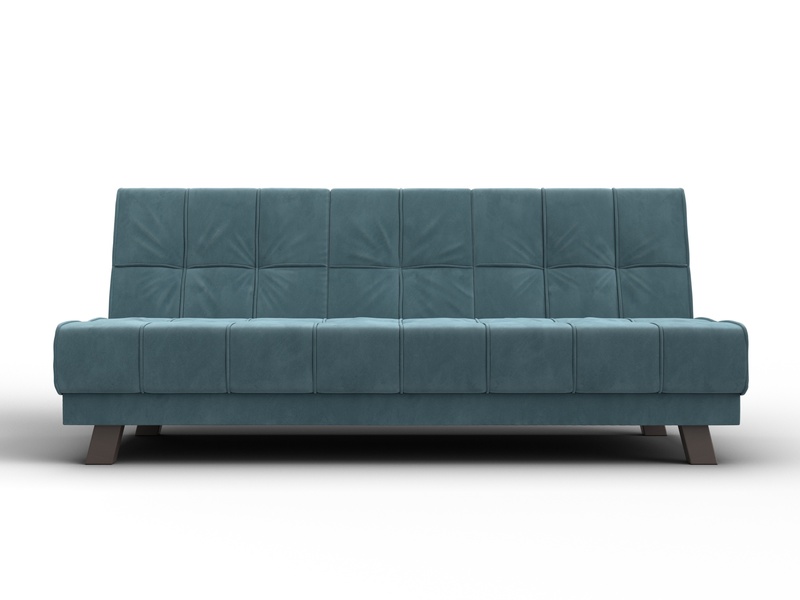 Диван прямой Винсент, Велюр, SEVEN 113 бирюзовый