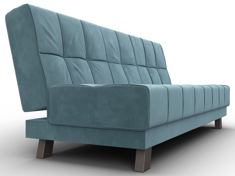 Диван прямой Винсент, Велюр, SEVEN 113 бирюзовый