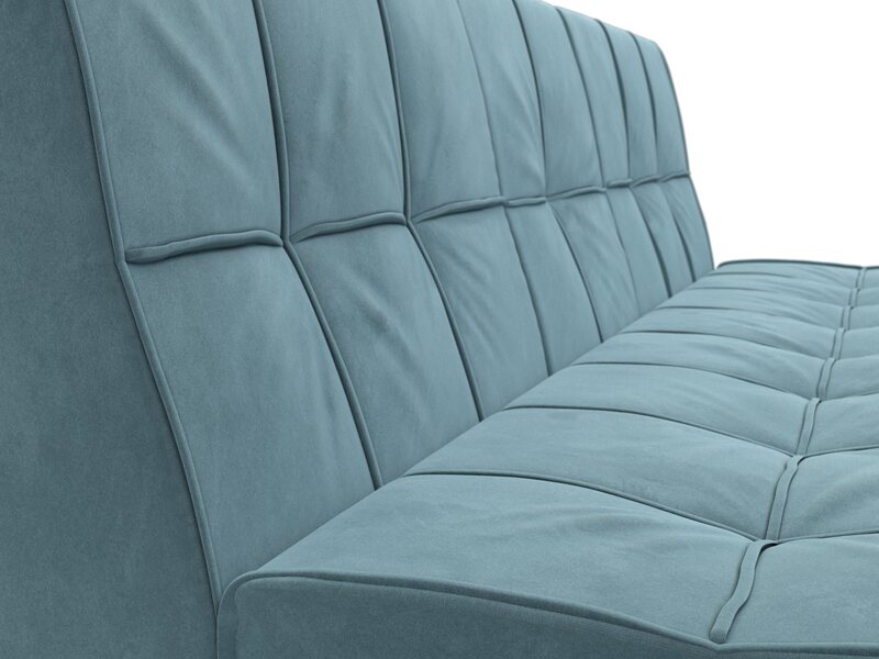 Диван прямой Винсент, Велюр, SEVEN 113 бирюзовый