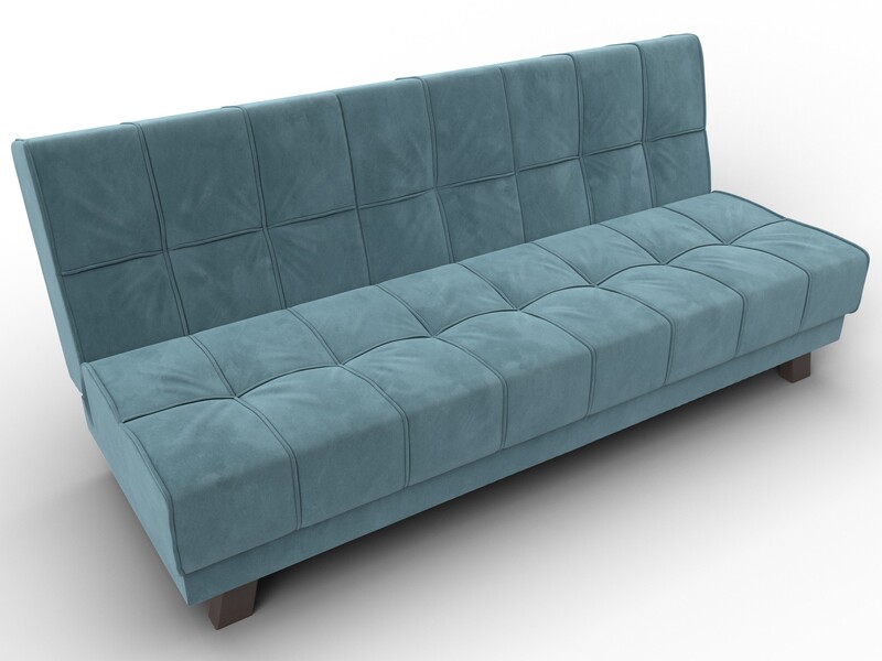 Диван прямой Винсент, Велюр, SEVEN 113 бирюзовый