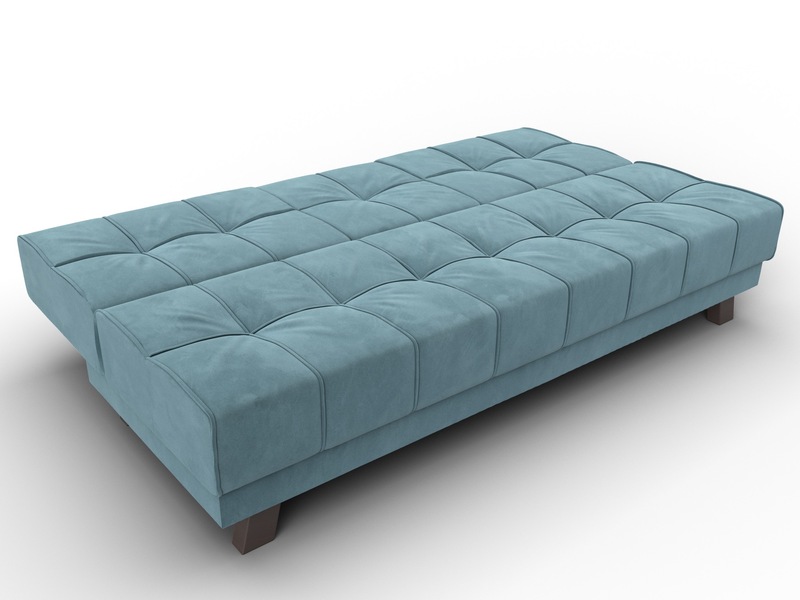 Диван прямой Винсент, Велюр, SEVEN 113 бирюзовый