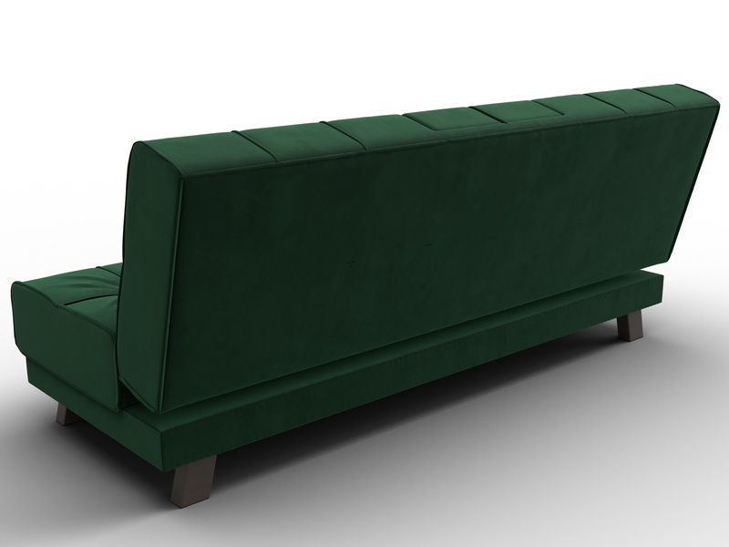 Диван прямой Винсент, Велюр, SEVEN 626 зеленый